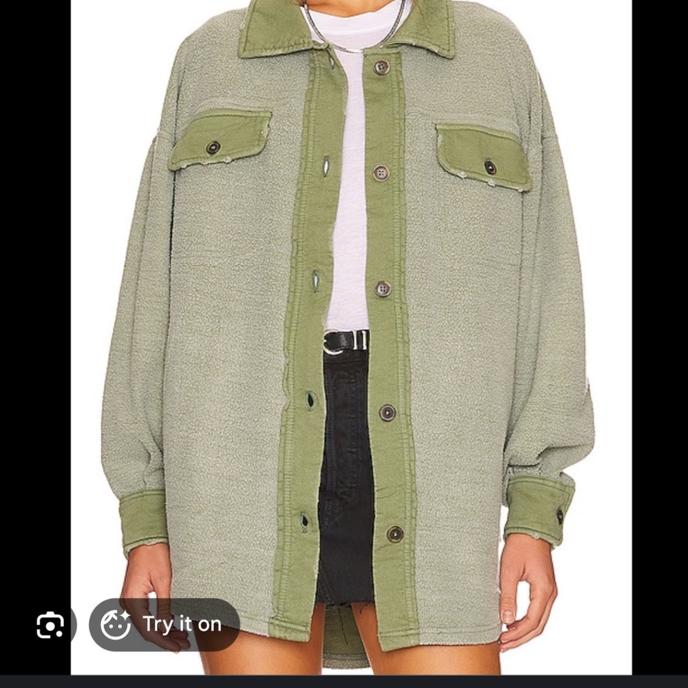 Like new free people ruby jacket size small in green